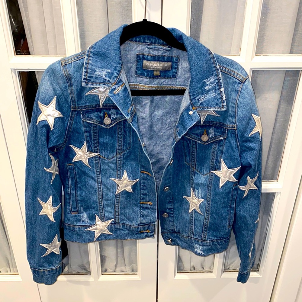 Bagatelle Collection Stars Jean Jacket Size S